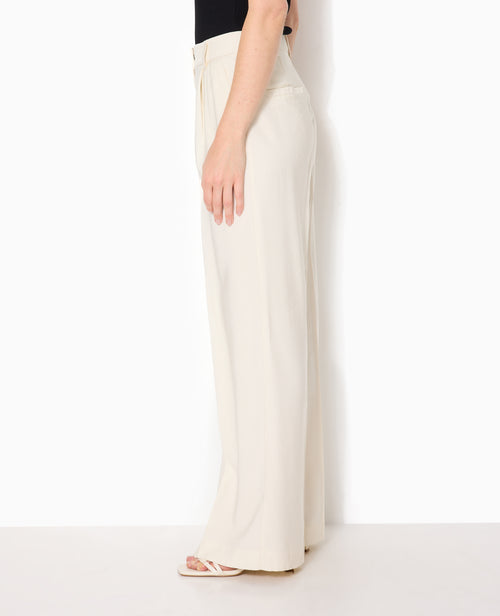 Pantalon large et droite en tissu fluide - PIMKIE - 3