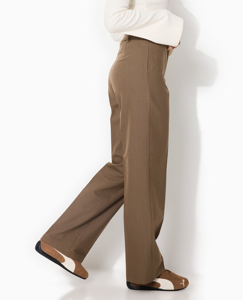 Pantalon droit motif mini pied-de-poule - PIMKIE - 2