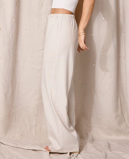 Pantalon large et droit motif rayures - PIMKIE - 2