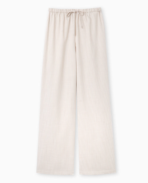 Pantalon large et droit motif rayures - PIMKIE - 4