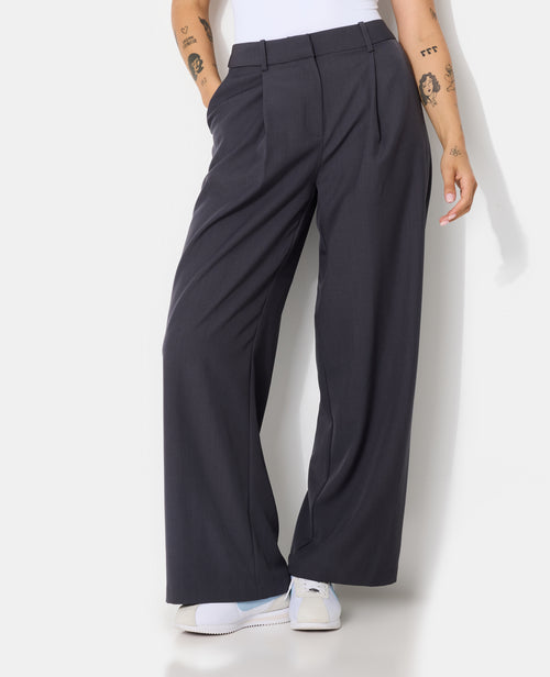 Pantalon large et droit avec pinces - PIMKIE - 5