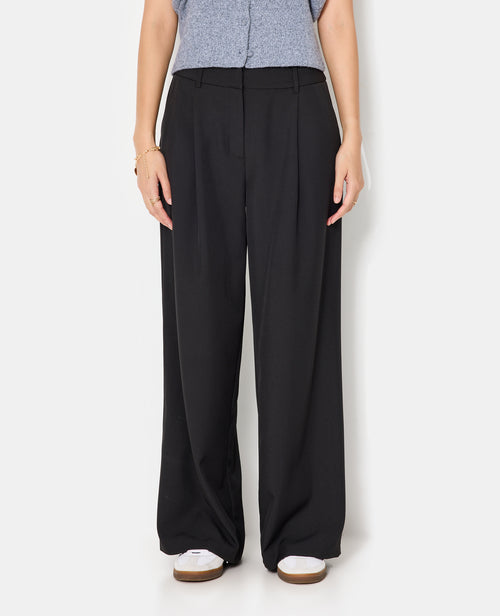 Pantalon large et droit avec pinces - PIMKIE - 5
