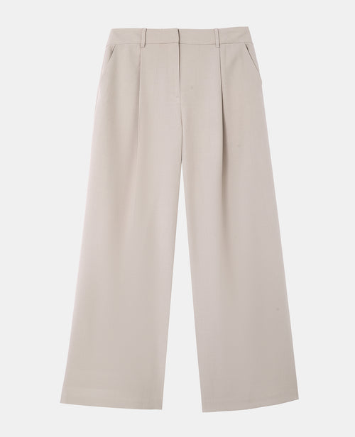 Pantalon large et droit avec pinces - PIMKIE - 4