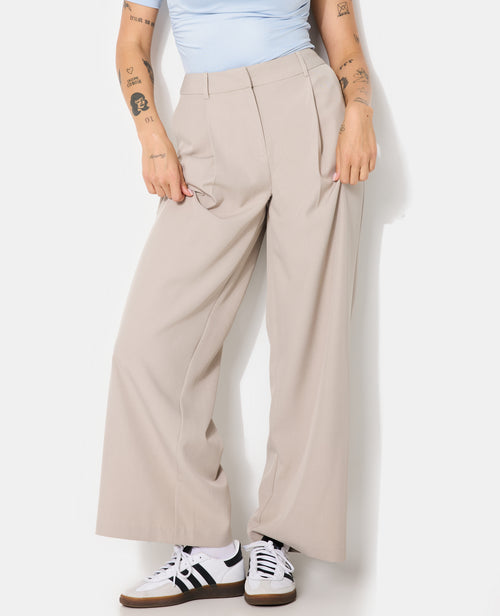 Pantalon large et droit avec pinces - PIMKIE - 5