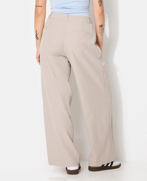 Pantalon large et droit avec pinces - PIMKIE - 6