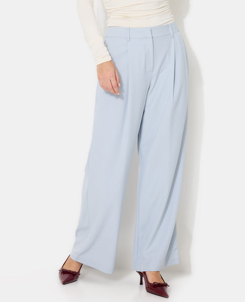 Pantalon large et droit avec pinces - PIMKIE - 2