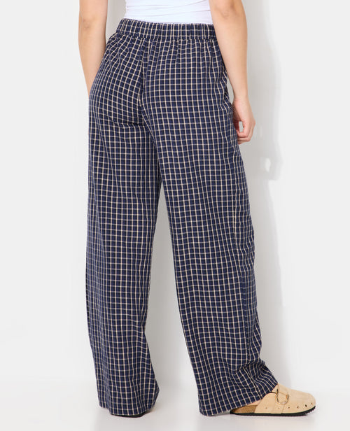 Pantalon large et droit à carreaux - PIMKIE - 6