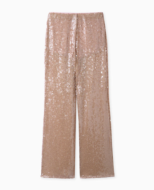 Pantalon droit en maille ajourée avec sequins - PIMKIE - 4