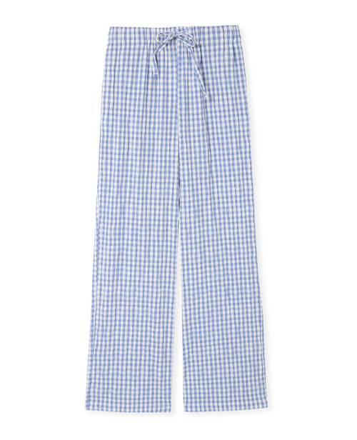 Pantalon droit en tissu gaufré motif vichy - PIMKIE - 4