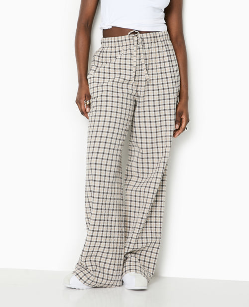 Pantalon droit à carreaux - PIMKIE - 2