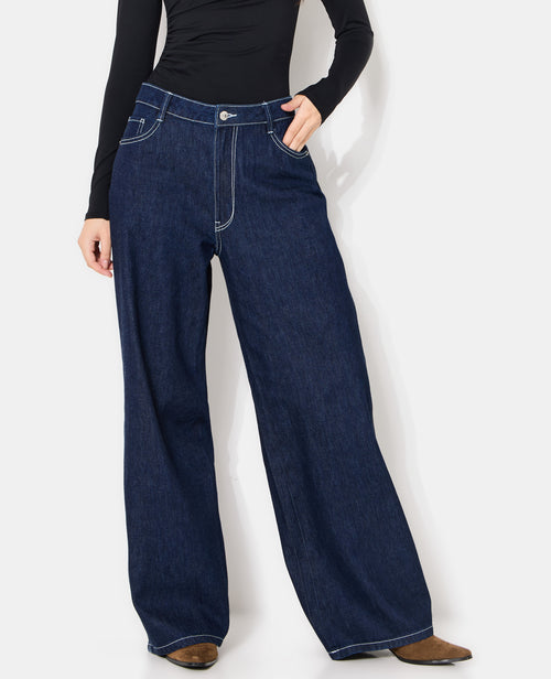 J99-3 / Jean baggy taille basse - PIMKIE - 1