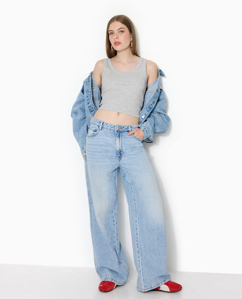 Jean baggy taille basse - PIMKIE - 1