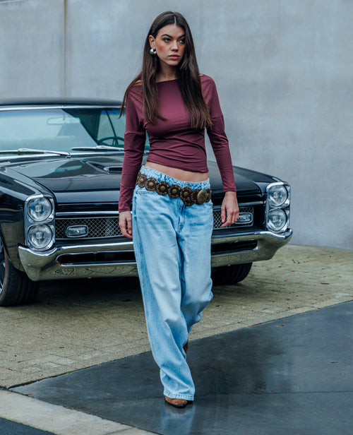 J99-3 / Jean baggy taille basse - PIMKIE - 1