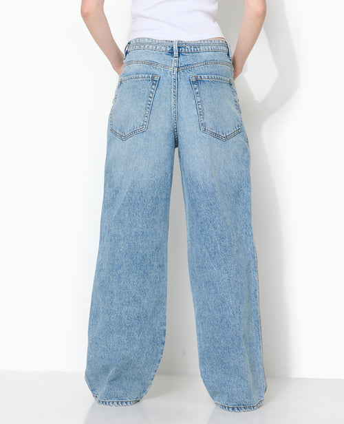 Jean baggy taille basse avec ceinture à nouer - PIMKIE - 6