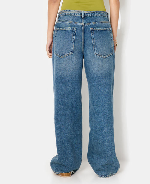 Jean baggy taille basse avec ceinture à nouer - PIMKIE - 6