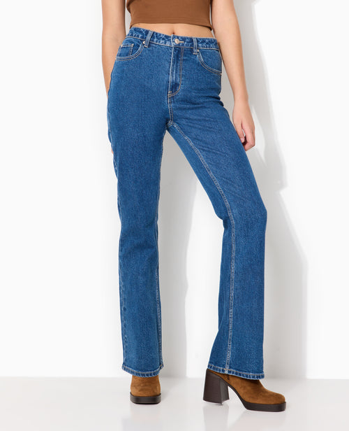 J74-1 / Jean flare taille haute - PIMKIE - 5