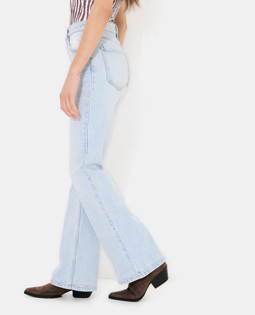 J74-1 / Jean flare taille haute - PIMKIE - 2