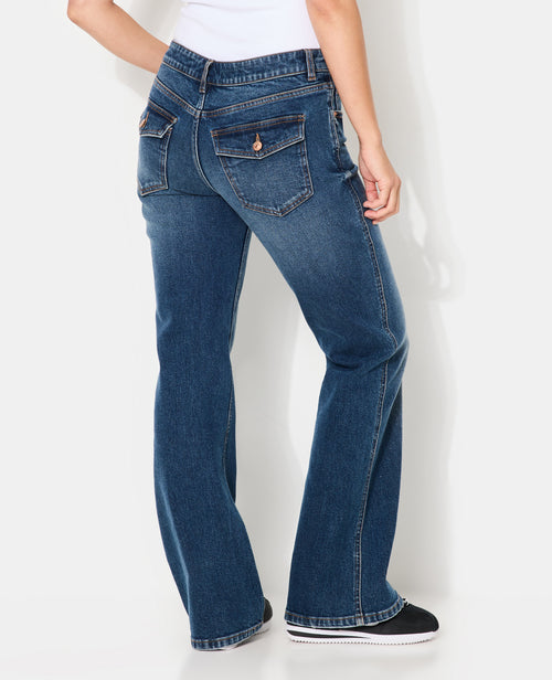 Jean flare taille basse - PIMKIE - 6