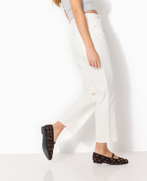 Jean straight 7/8ème taille haute bas coupés - PIMKIE - 3