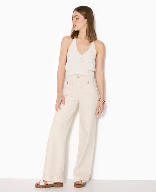 Jean wide poches devant - PIMKIE - 1