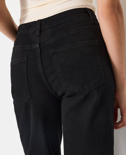 J71-1 / Jean wide stretch taille haute bas coupés - PIMKIE - 3