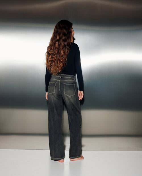 J71-3 / Jean wide taille basse - PIMKIE - 2