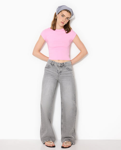 J71-3 / Jean wide taille basse - PIMKIE - 1