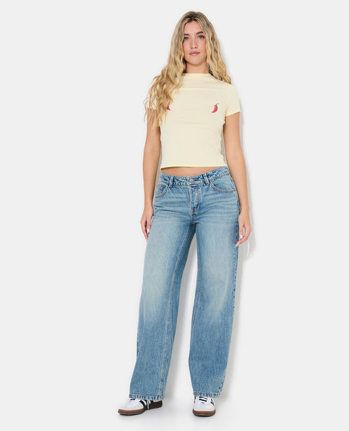 J71-3 / Jean wide taille basse - PIMKIE - 1