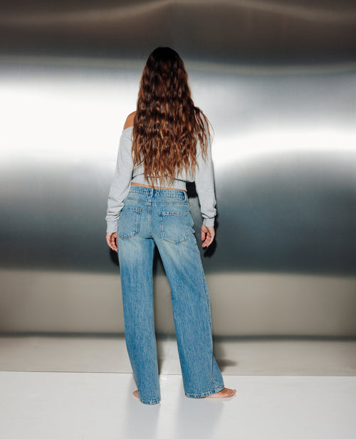 J71-3 / Jean wide taille basse - PIMKIE - 2