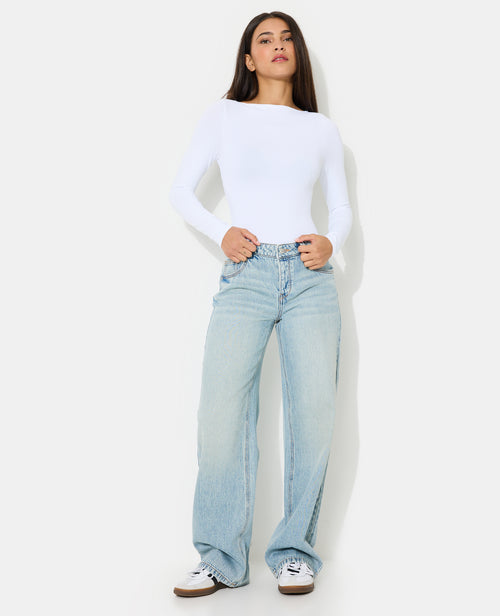 J71-3 / Jean wide taille basse - PIMKIE - 1