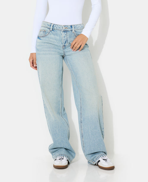 J71-3 / Jean wide taille basse - PIMKIE - 5