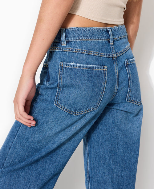 J71-3 / Jean wide taille basse - PIMKIE - 6