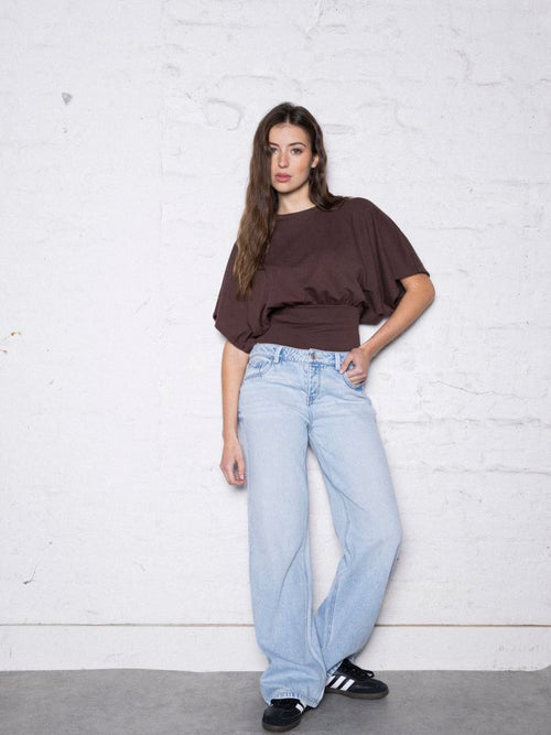 J71-3 / Jean wide taille basse - PIMKIE - 1