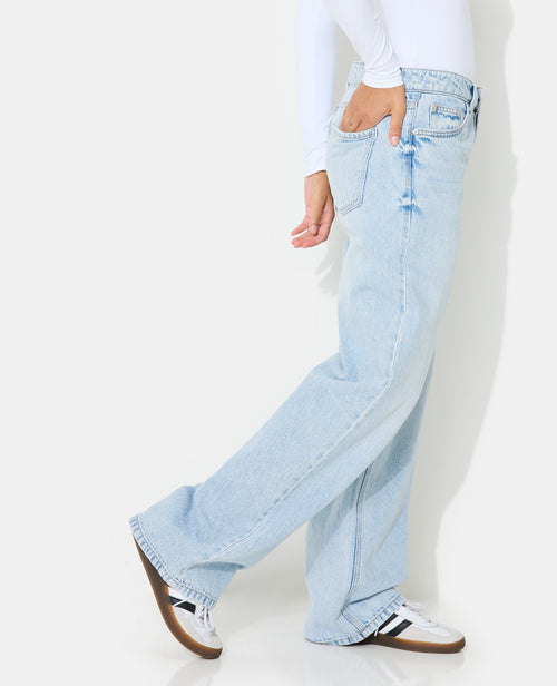 J71-3 / Jean wide taille basse - PIMKIE - 2
