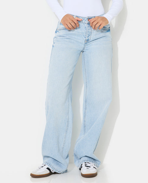 J71-3 / Jean wide taille basse - PIMKIE - 5