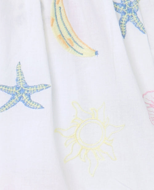 Short en voile de coton brodé - PIMKIE - 9