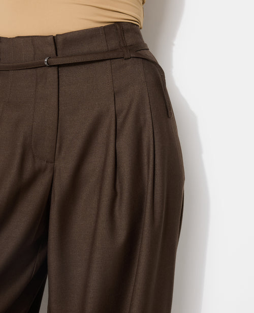 Pantalon large et droit avec taille haute et ceinture - PIMKIE - 3