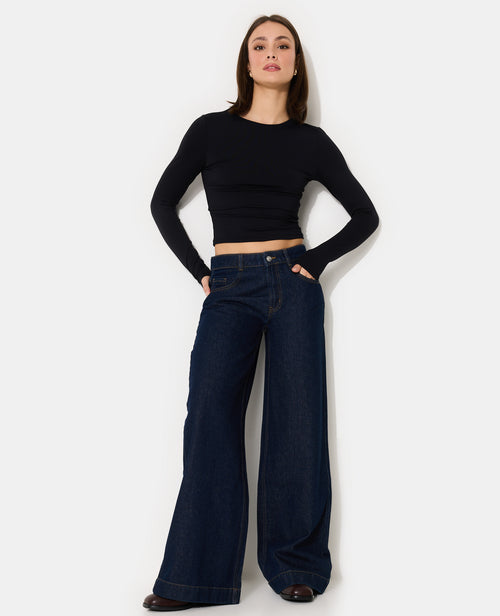 Jean wide taille medium - PIMKIE - 1