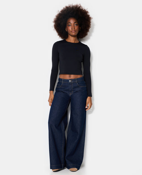 Jean wide taille medium - PIMKIE - 1