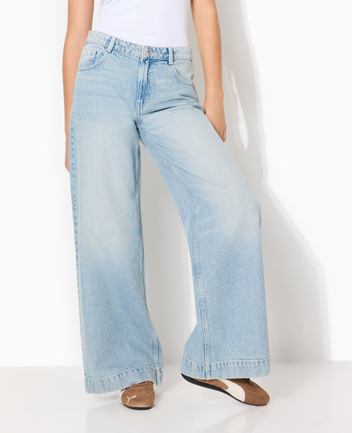 Jean wide taille medium - PIMKIE - 5