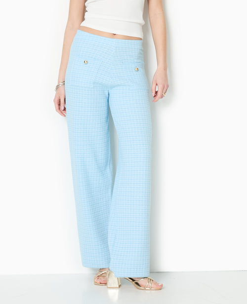 Pantalon en maille à carreaux - PIMKIE - 5