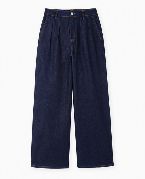 Jean wide taille haute avec pinces - PIMKIE - 4