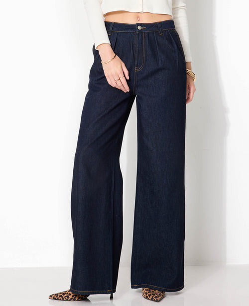 Jean wide taille haute avec pinces - PIMKIE - 7