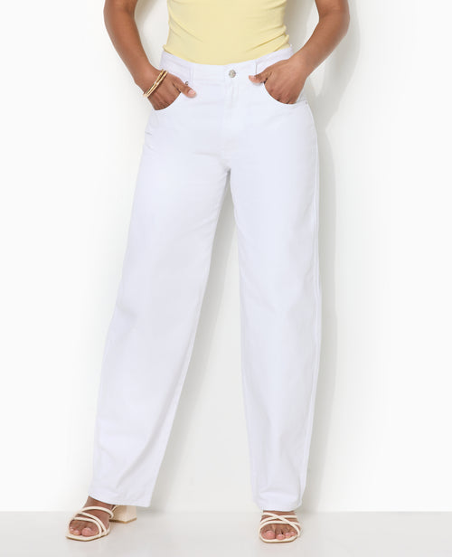 Jean barrel taille haute - PIMKIE - 2