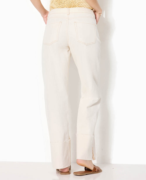 Jean droit taille regular avec revers - PIMKIE - 3