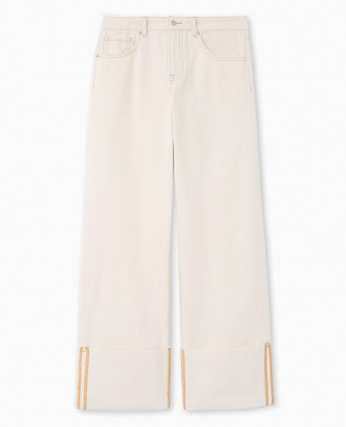 Jean droit taille regular avec revers - PIMKIE - 4