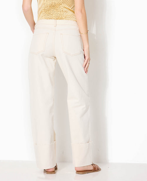 Jean droit taille regular avec revers - PIMKIE - 6