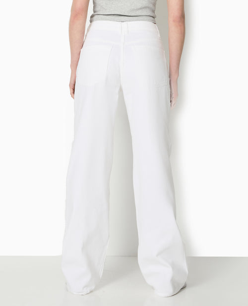 Jean droit taille haute avec strass devant - PIMKIE - 5