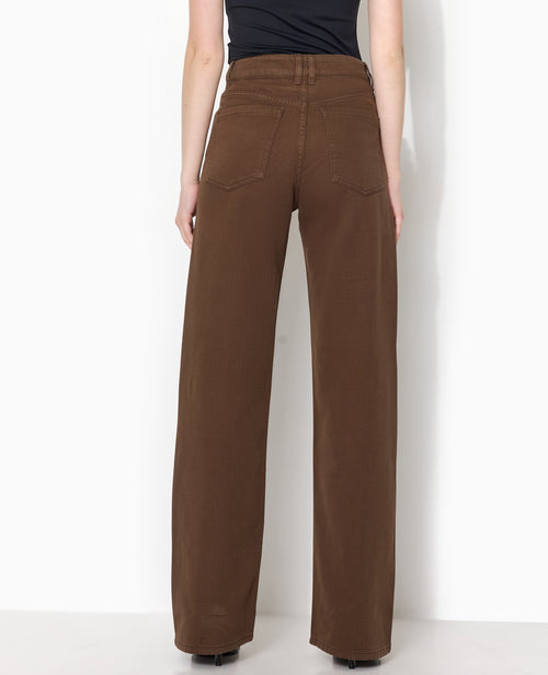 Jean droit taille haute avec strass devant - PIMKIE - 6