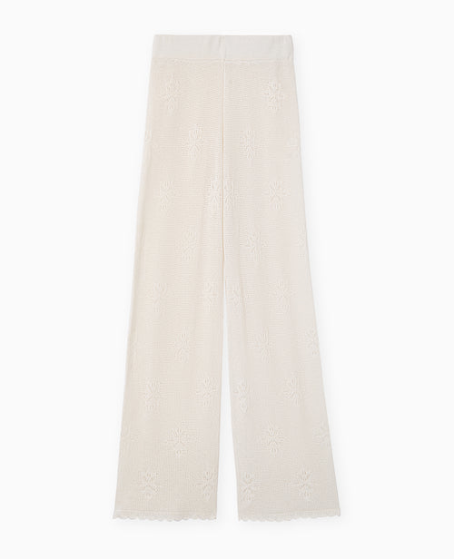 Pantalon droit en maille ajourée - PIMKIE - 4